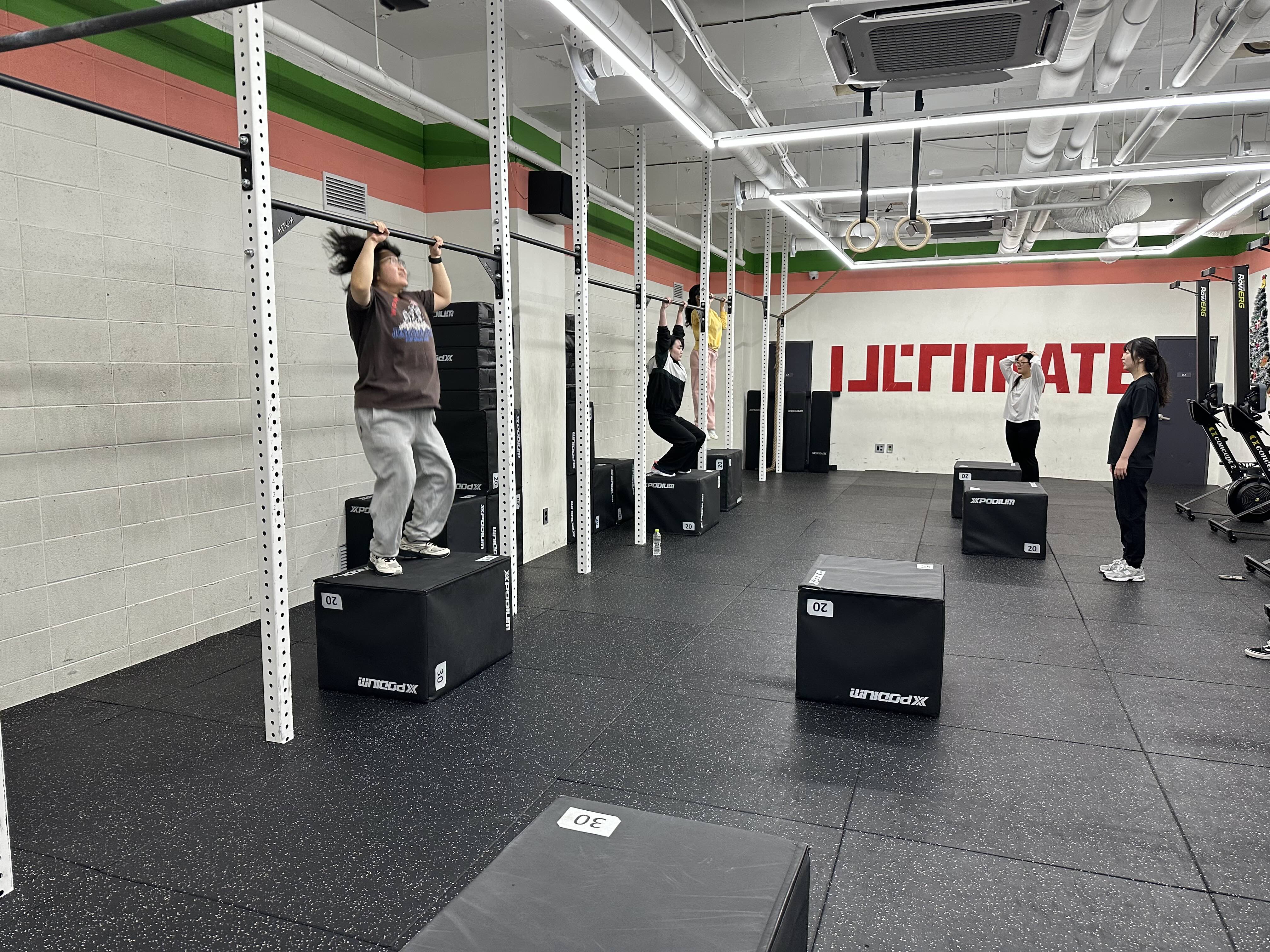 Saturday morning energy at CrossFit box